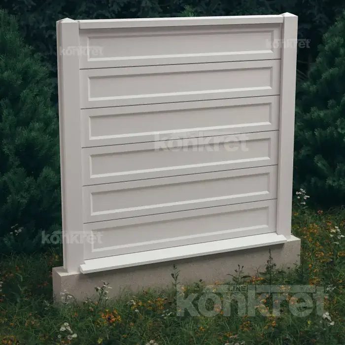 Betónový plot Smooth-Rebated (KS900)