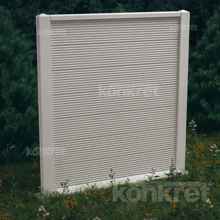 Betónový plot Waves (KM207)